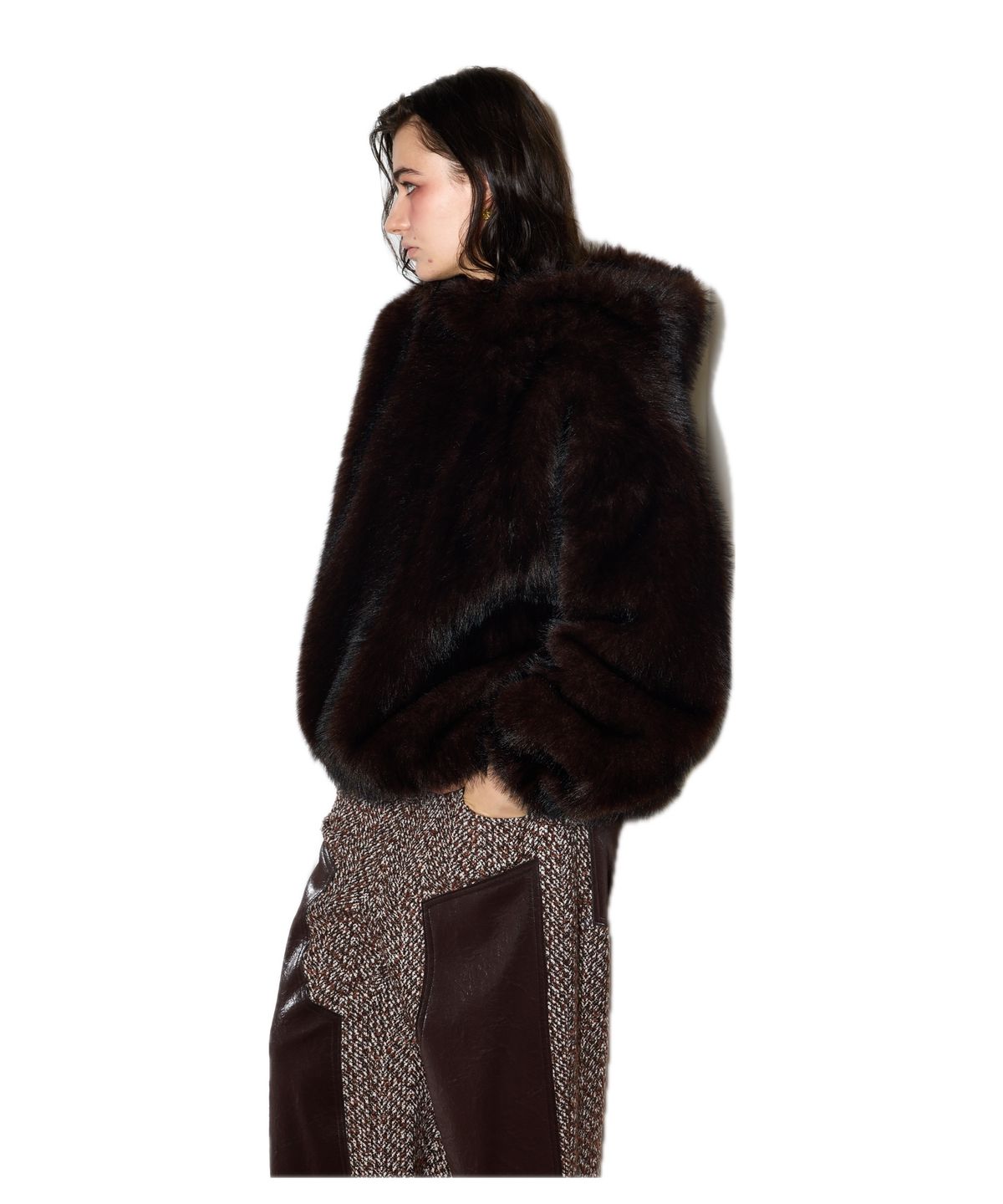 그리디어스(GREEDILOUS) Faux Fur Hoodie