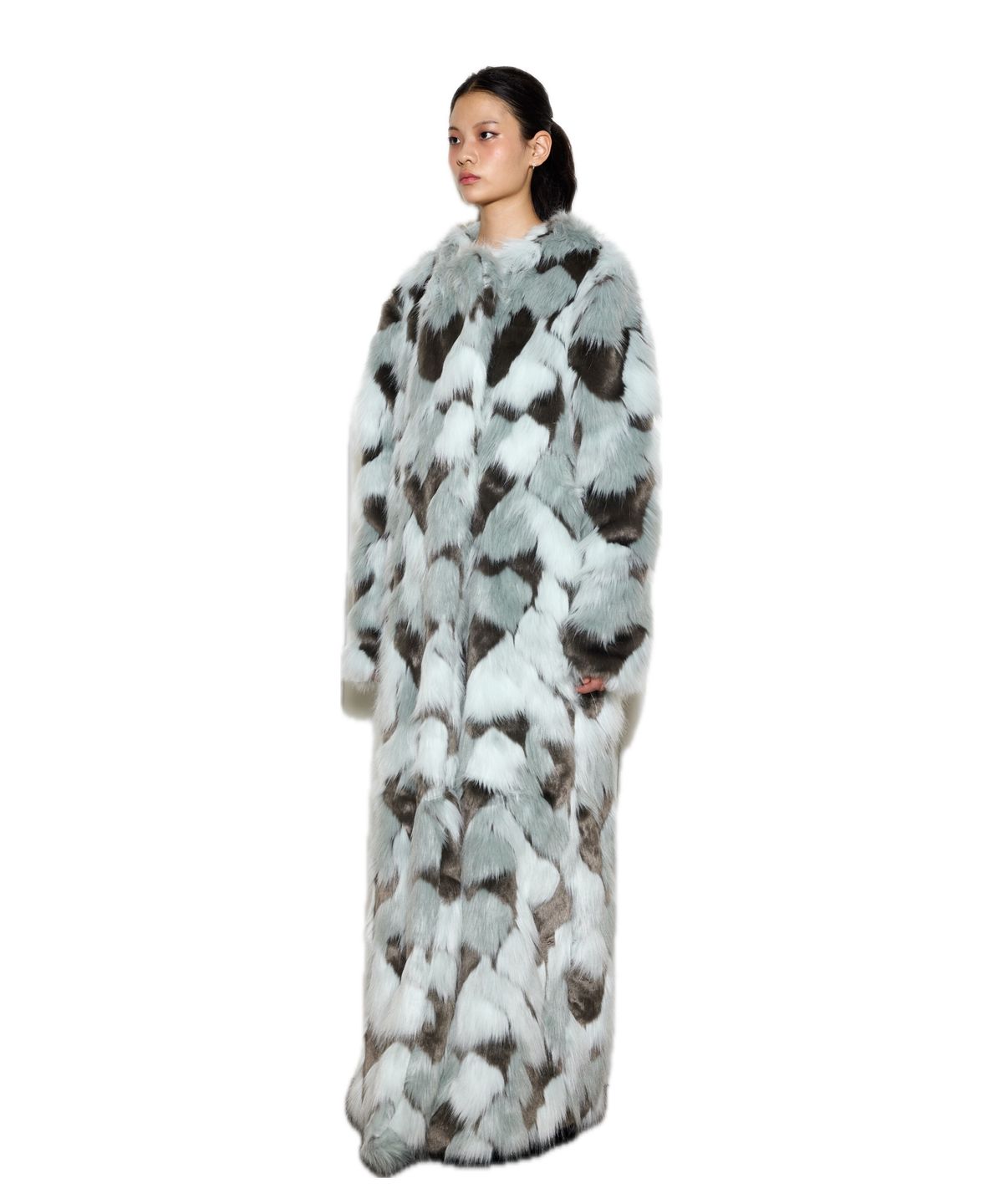 그리디어스(GREEDILOUS) Faux Fur Maxi Coat With