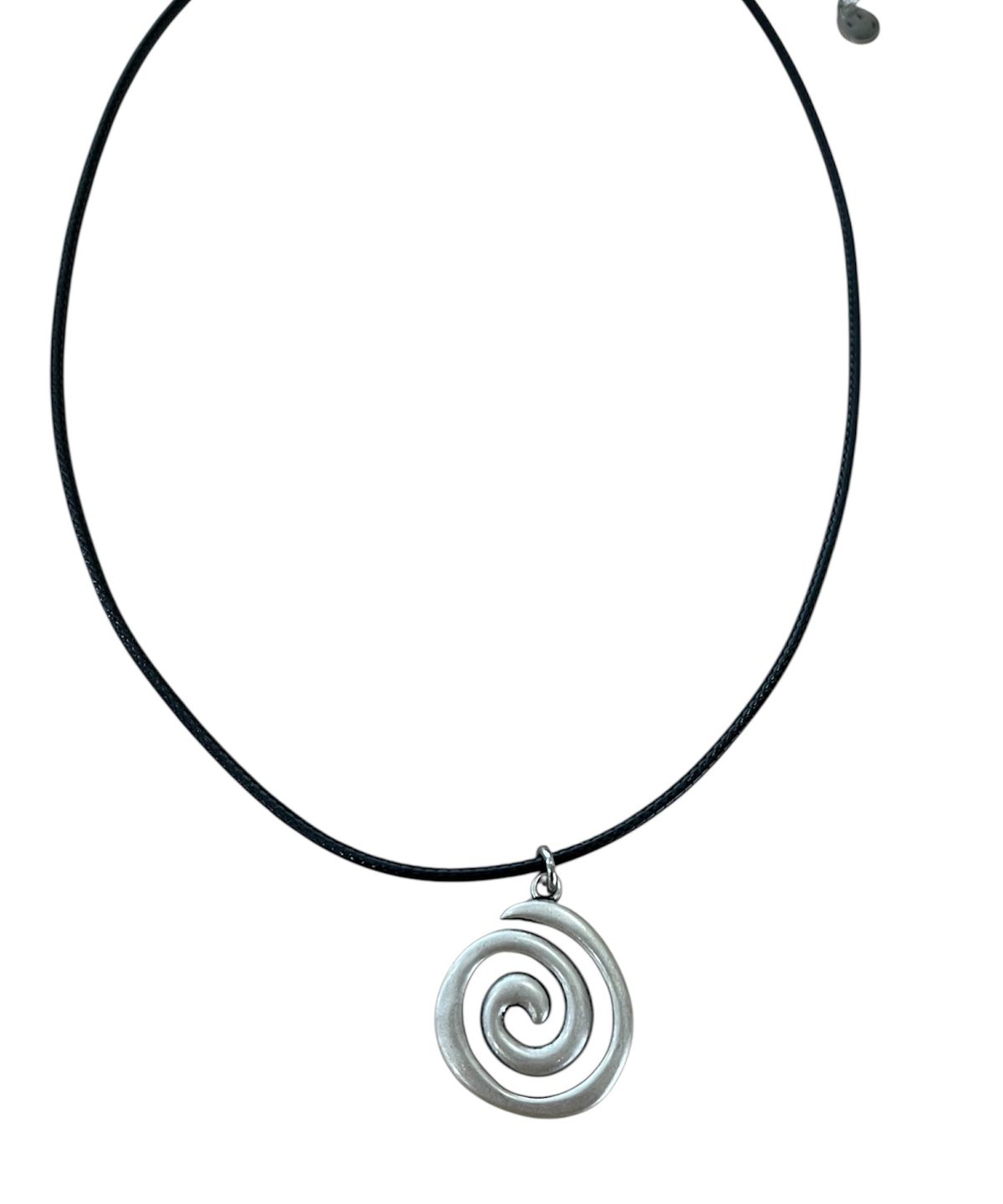 스케이터락(SK8ER ROCK) Antique Spiral Cord Necklace (Black Silver)