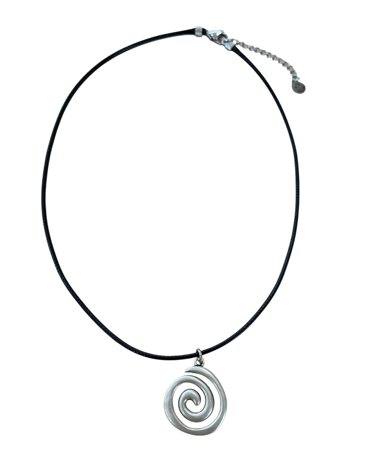 스케이터락(SK8ER ROCK) Antique Spiral Cord Necklace (Black Silver)