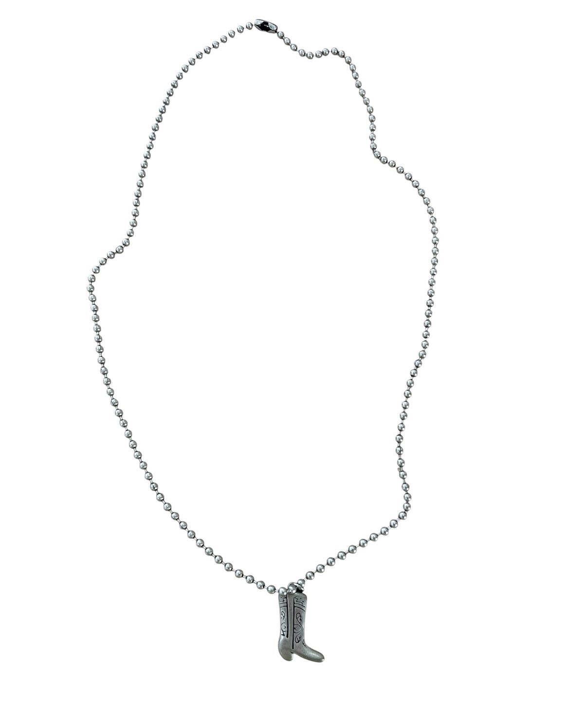 스케이터락(SK8ER ROCK) Boots Antique Silver Ball Chain Necklace