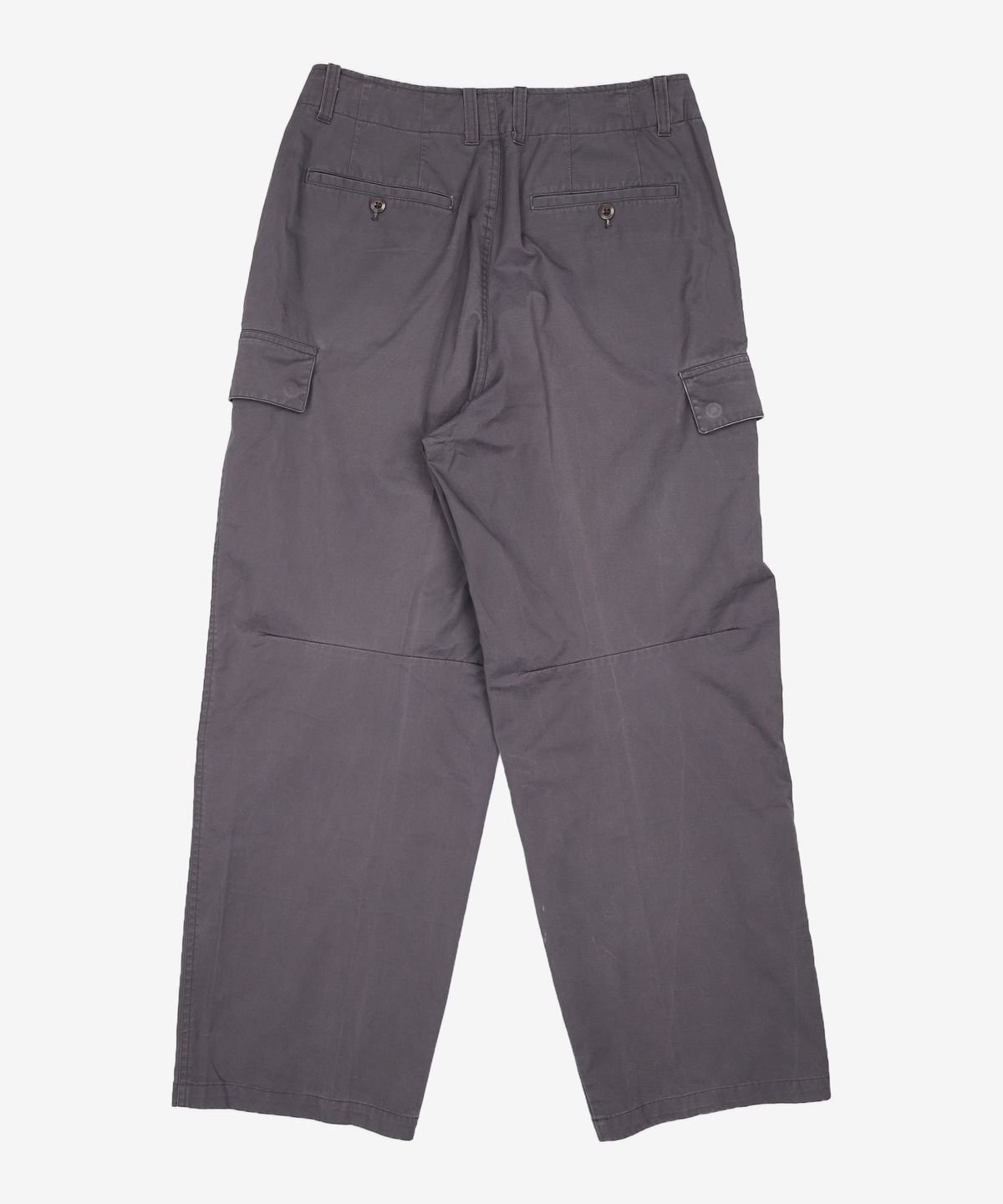 넌블랭크(NONBLANK) 루즈 스트레이트 핏 카고 팬츠_CHARCOAL GREY L