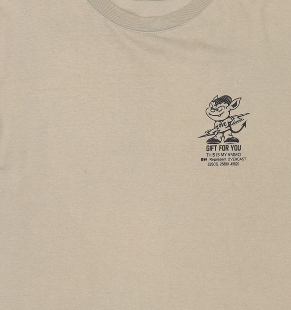 오버캐스트(OVERCAST) Whistling KABI T-Shirt (Olive) M