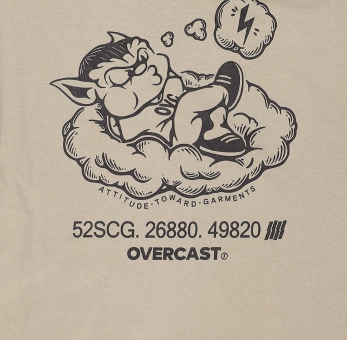 오버캐스트(OVERCAST) Whistling KABI T-Shirt (Olive) M
