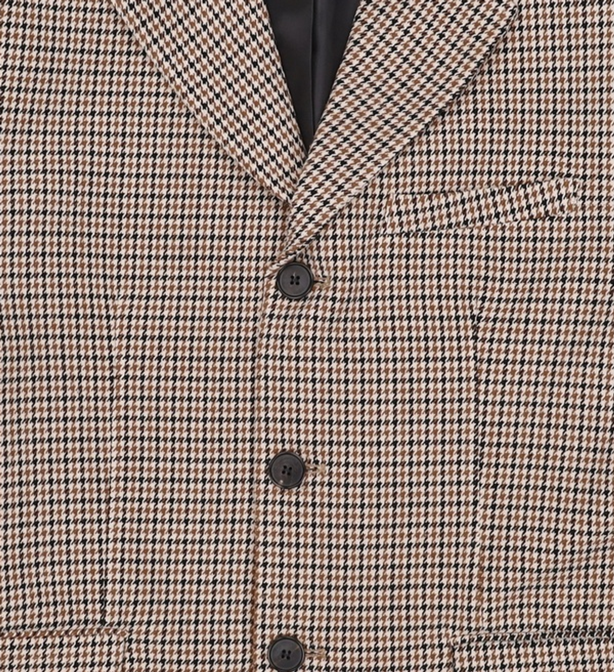 가먼트레이블(GARMENT LABLE) GL 3 Button Jacket - Brown Check S