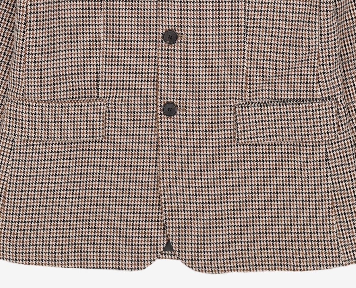 가먼트레이블(GARMENT LABLE) GL 3 Button Jacket - Brown Check S