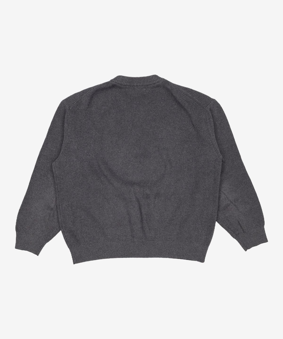 더니트컴퍼니(THEKNITCOMPANY) 마일드 코튼 리브드 니트 [차콜] L
