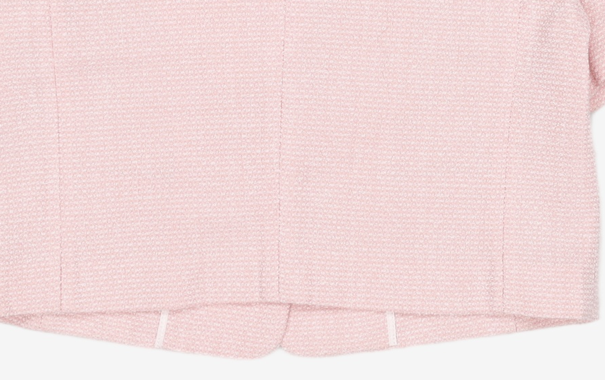 미쏘(MIXXO) 스퀘어넥 반팔 트위드 자켓_MIWJKD513G S