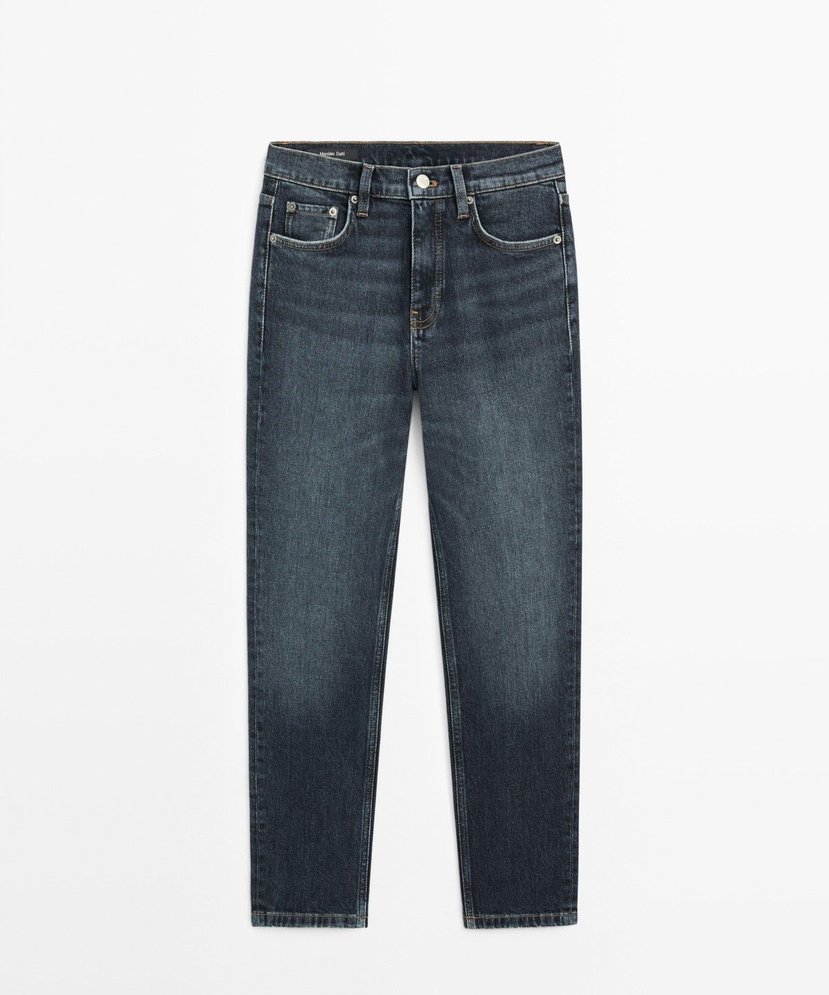 마시모두띠(MASSIMO DUTTI) 미드라이즈 슬림 크롭 핏 진