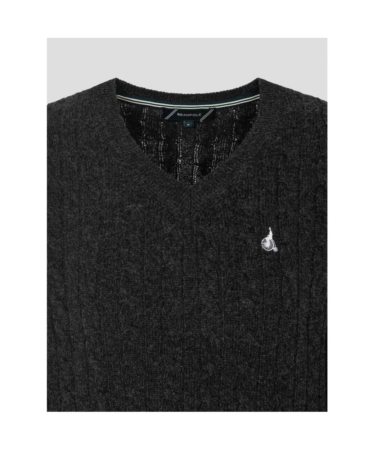 빈폴 레이디스(BEANPOLE LADIES) [Essential] 울 케이블 브이넥 니트  애쉬 (BF6951E014)