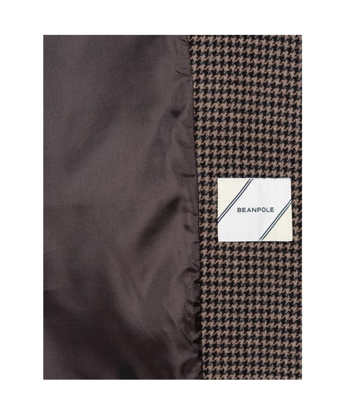 빈폴 레이디스(BEANPOLE LADIES) 울 체크 세미오버핏 재킷  브라운 (BF6911C34D)