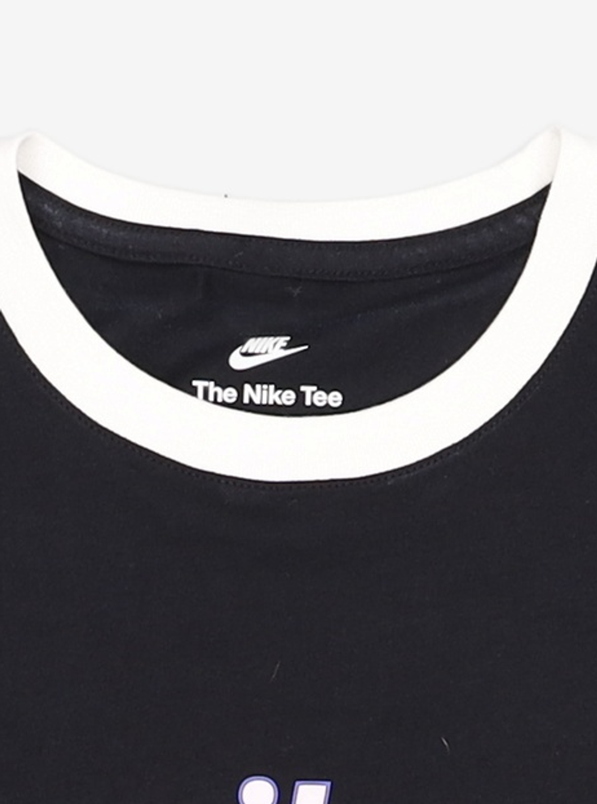 나이키(NIKE) 스포츠웨어 링거 티셔츠 W - 블랙:화이트 / HJ6872-010 S