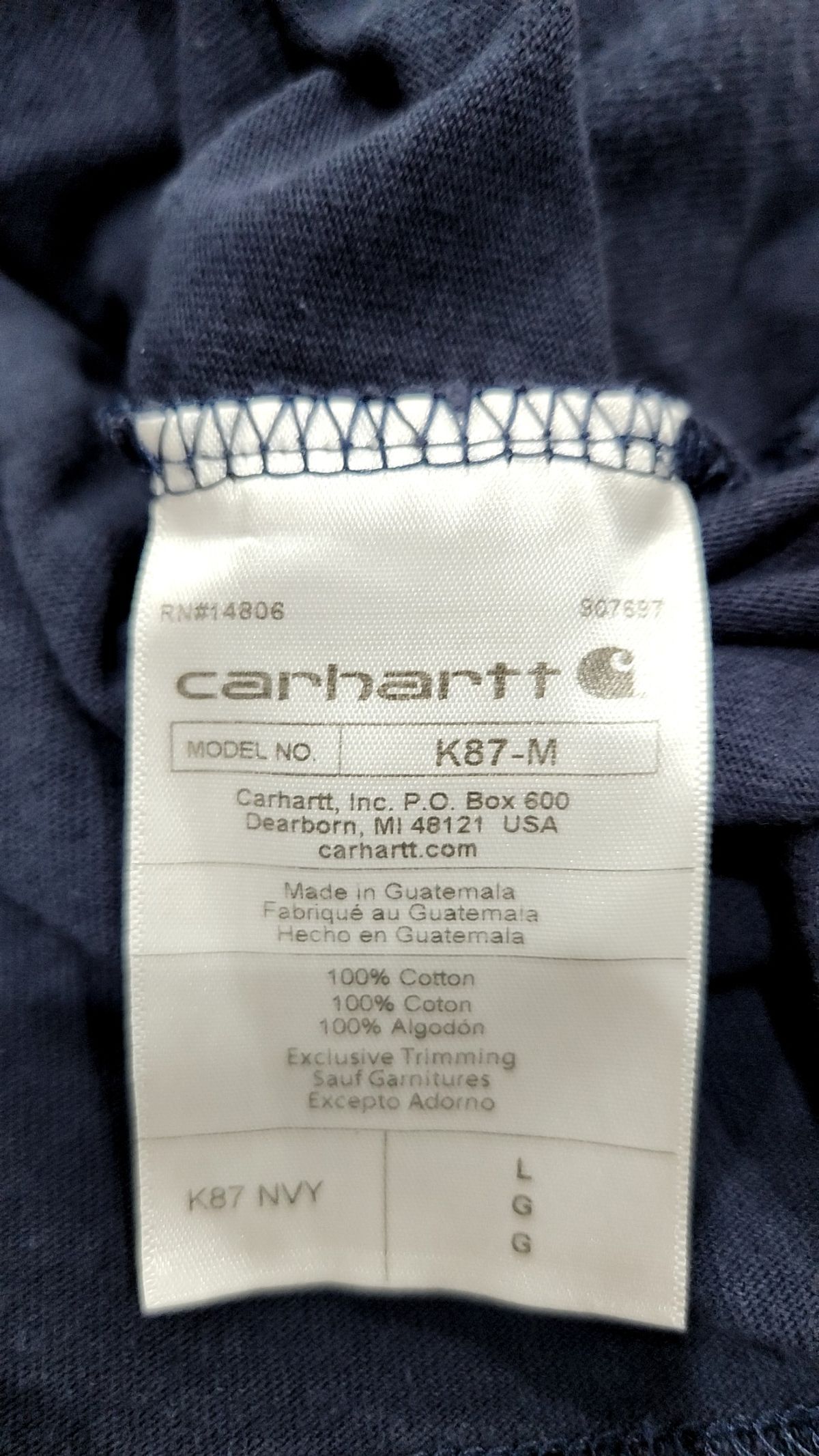 칼하트(CARHARTT) 반소매 티셔츠 L