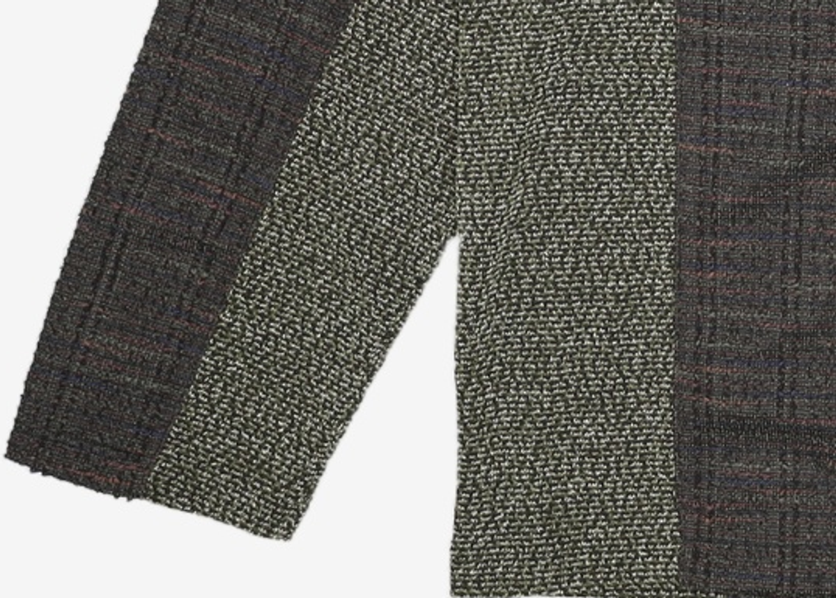 메종미네드(MAISON MINED) BLEND BOUCLE KNIT LONG SLEEVE MULTI GREEN M