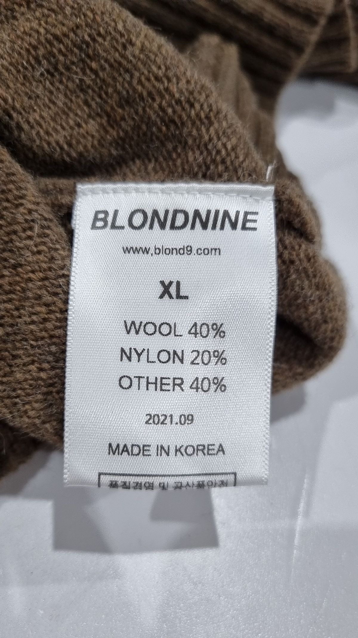블론드나인(BLOND9) 베스트 XL