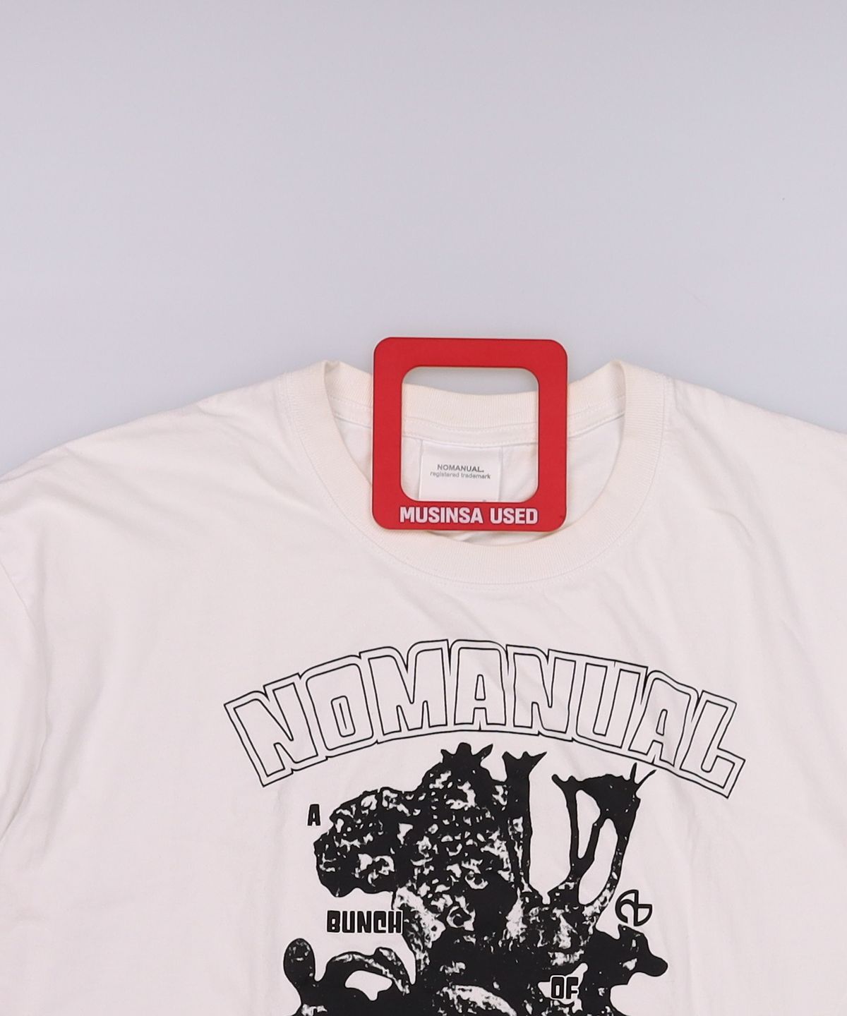 노매뉴얼(NOMANUAL) S.P T-SHIRT - BLACK 105