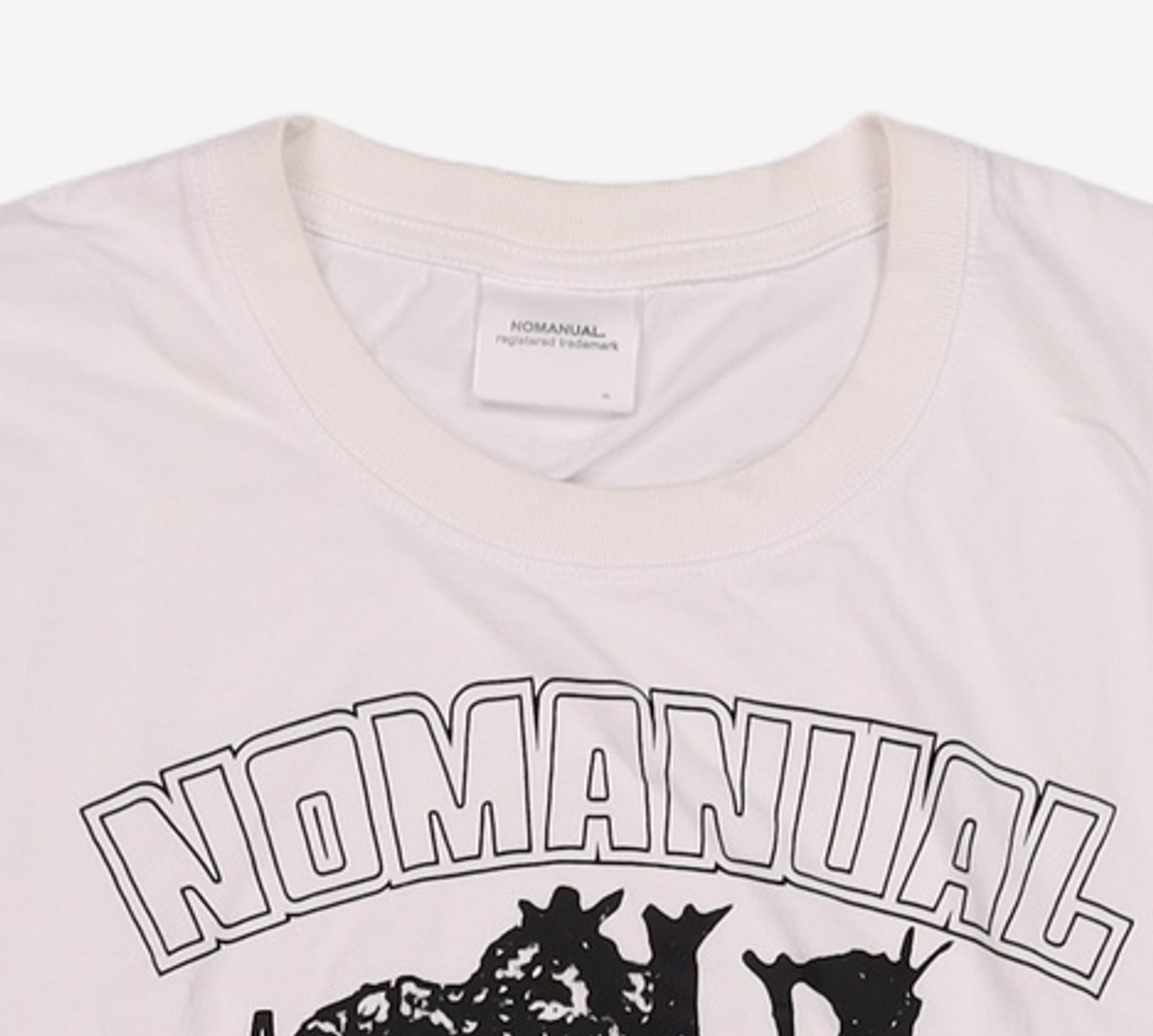 노매뉴얼(NOMANUAL) S.P T-SHIRT - BLACK 105
