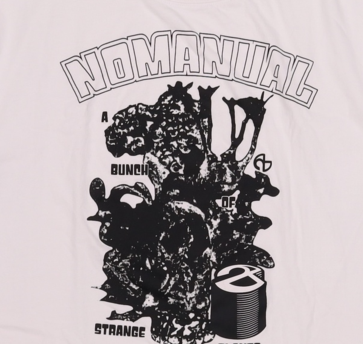 노매뉴얼(NOMANUAL) S.P T-SHIRT - BLACK 105