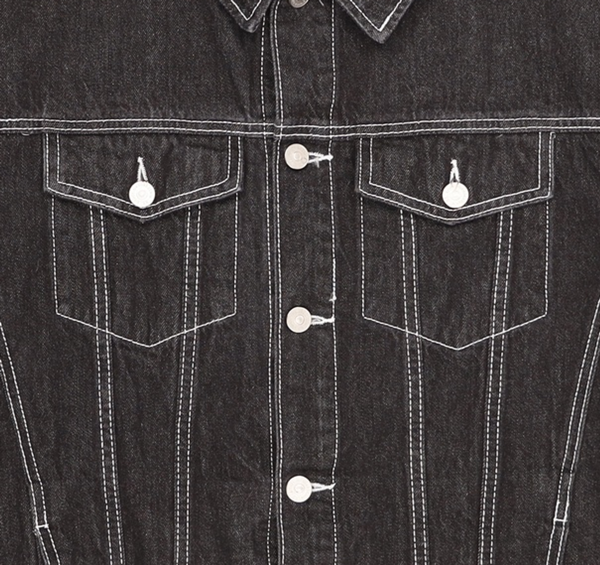 86로드(86ROAD) 2724 Washing denim jacket RAW BLACK L