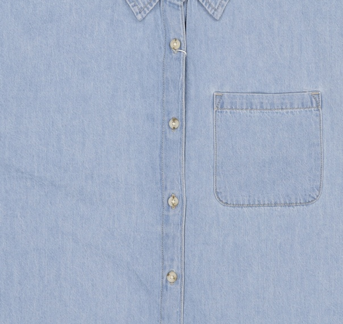 스파오(SPAO) 릴랙스핏 반팔 데님 셔츠_SPYJG24G01 XL