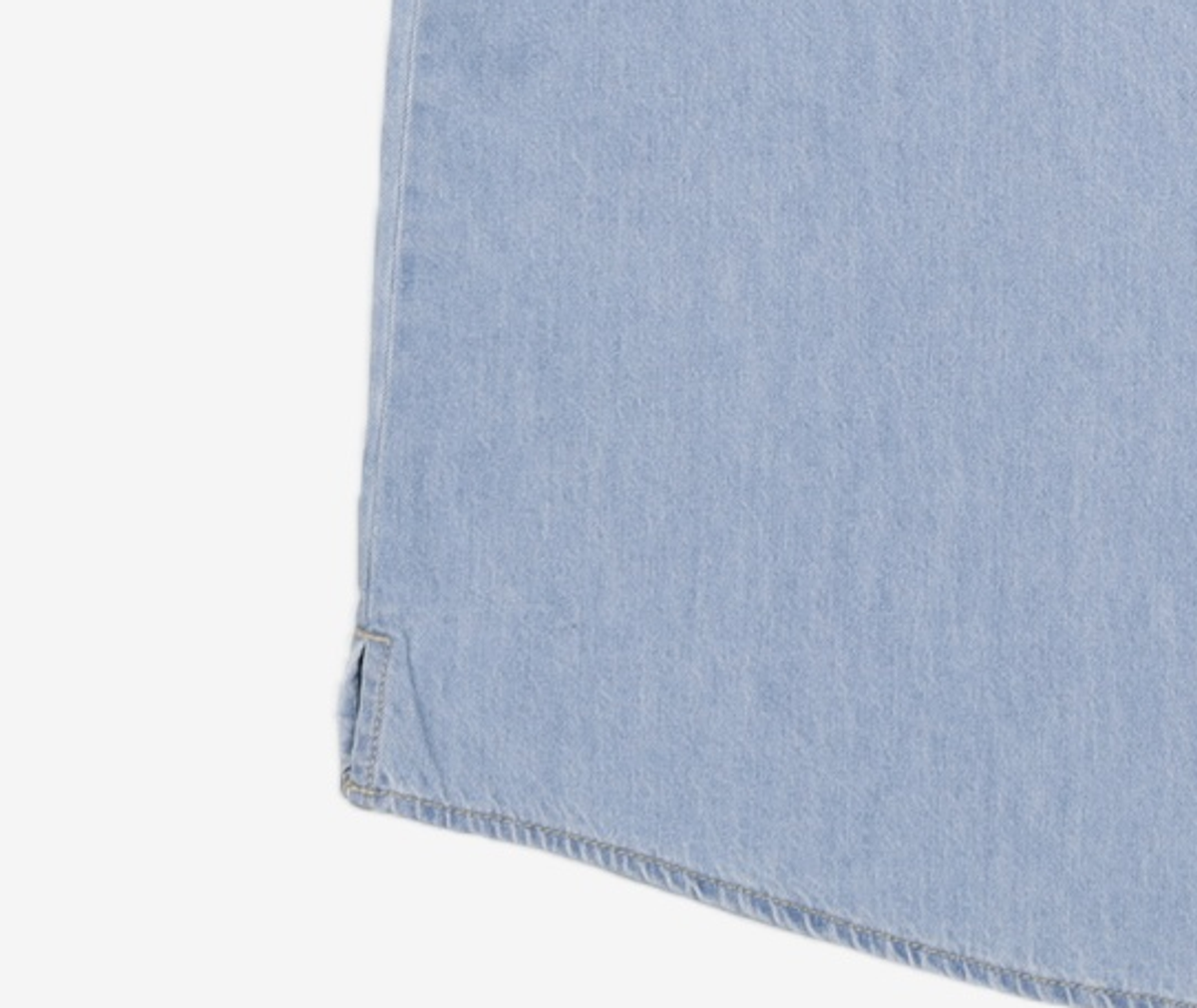 스파오(SPAO) 릴랙스핏 반팔 데님 셔츠_SPYJG24G01 XL