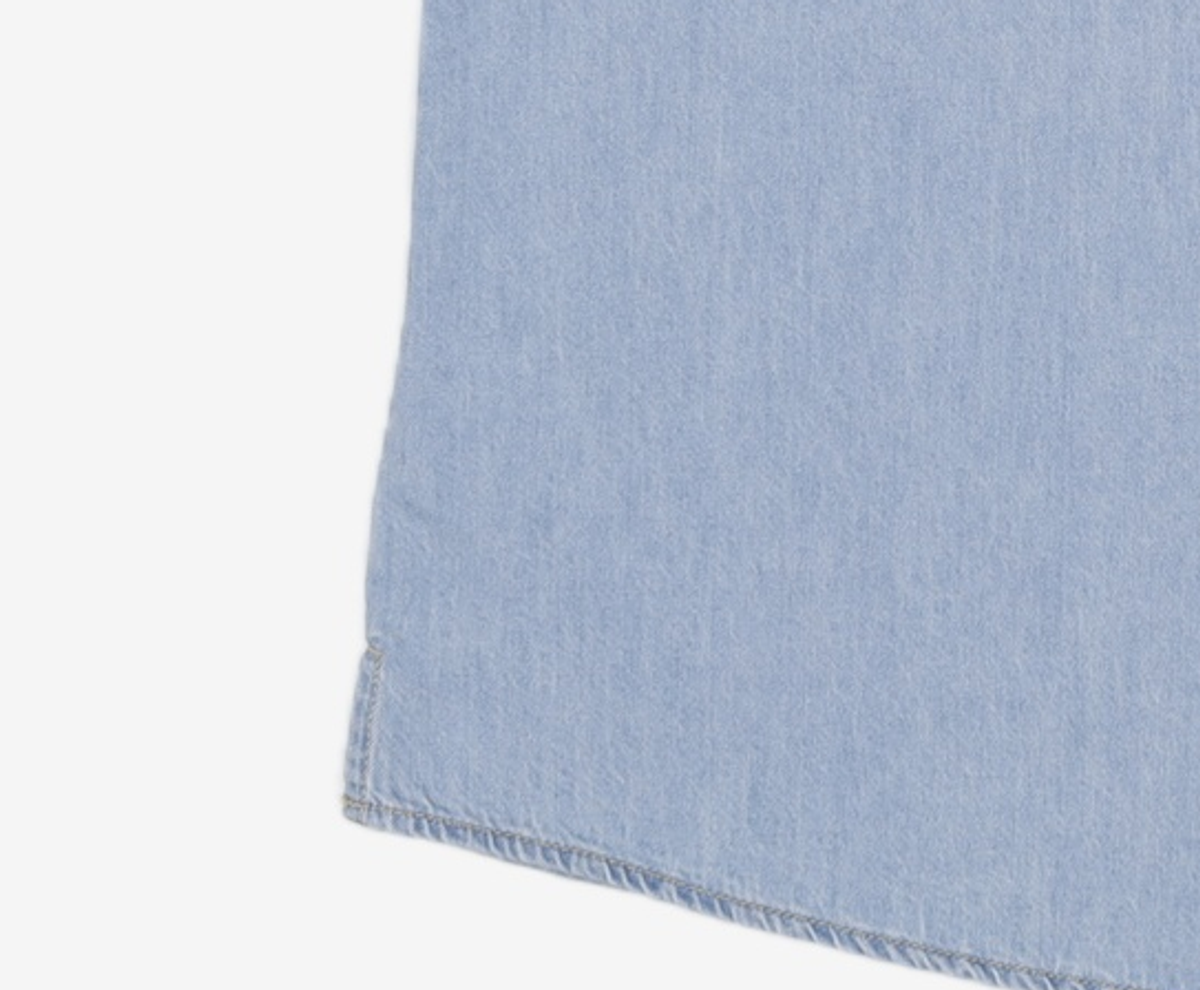 스파오(SPAO) 릴랙스핏 반팔 데님 셔츠_SPYJG24G01 XL