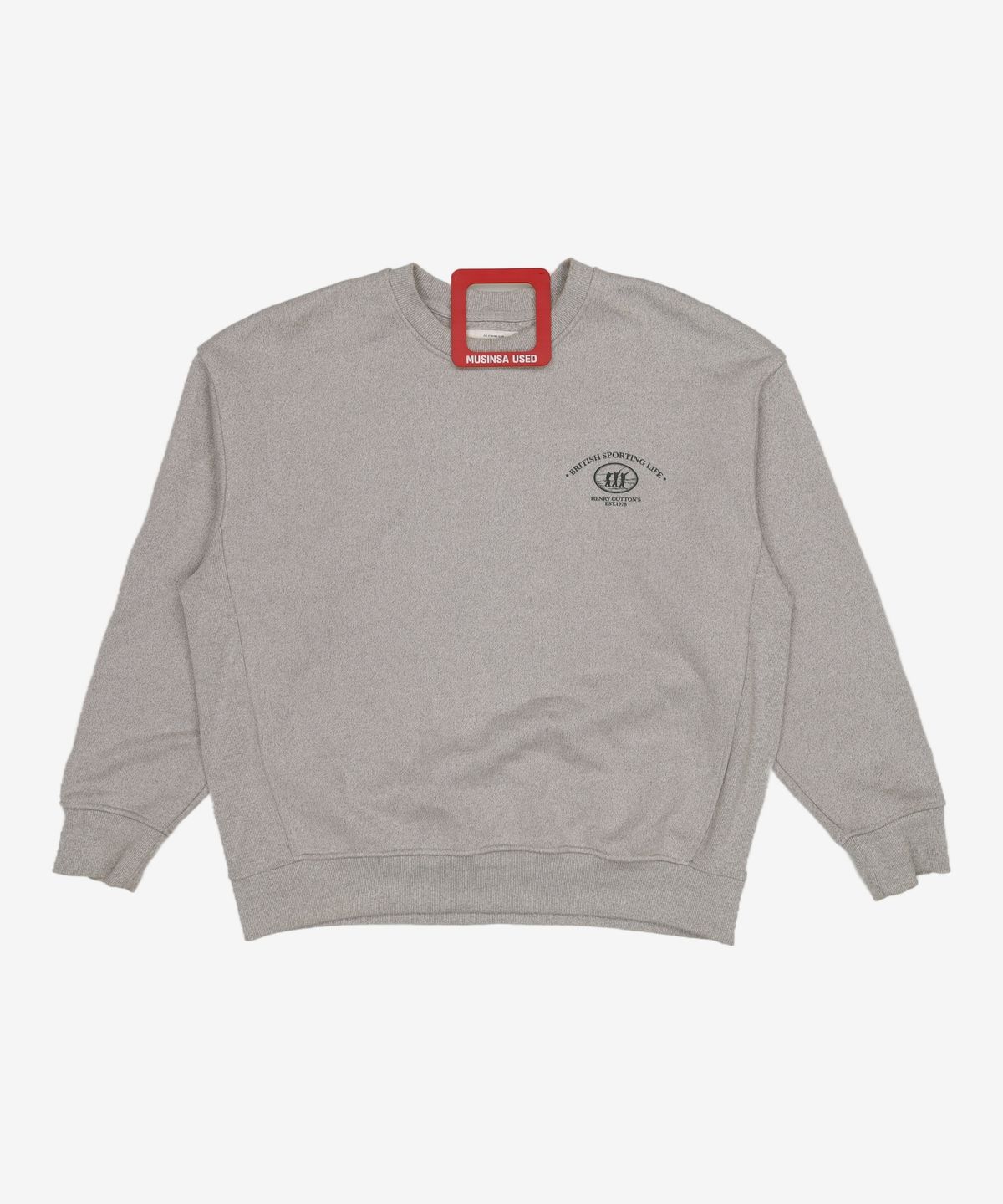 헨리코튼(HENRY COTTONS) [Fly Fishing Club] Fishermen Artwork Sweatshirt_AZTAW24200GYX 100