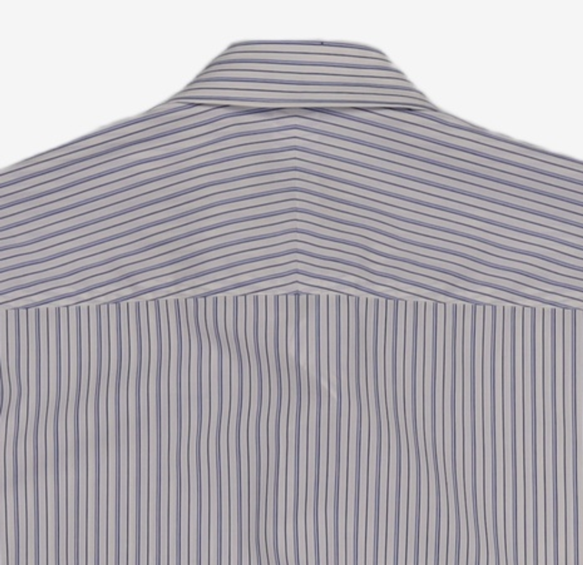 아틀리에 델디오(ATELIER DELDIO) ORGANIC COTTON STRIPE TAPERED SHIRT (BLUE) M