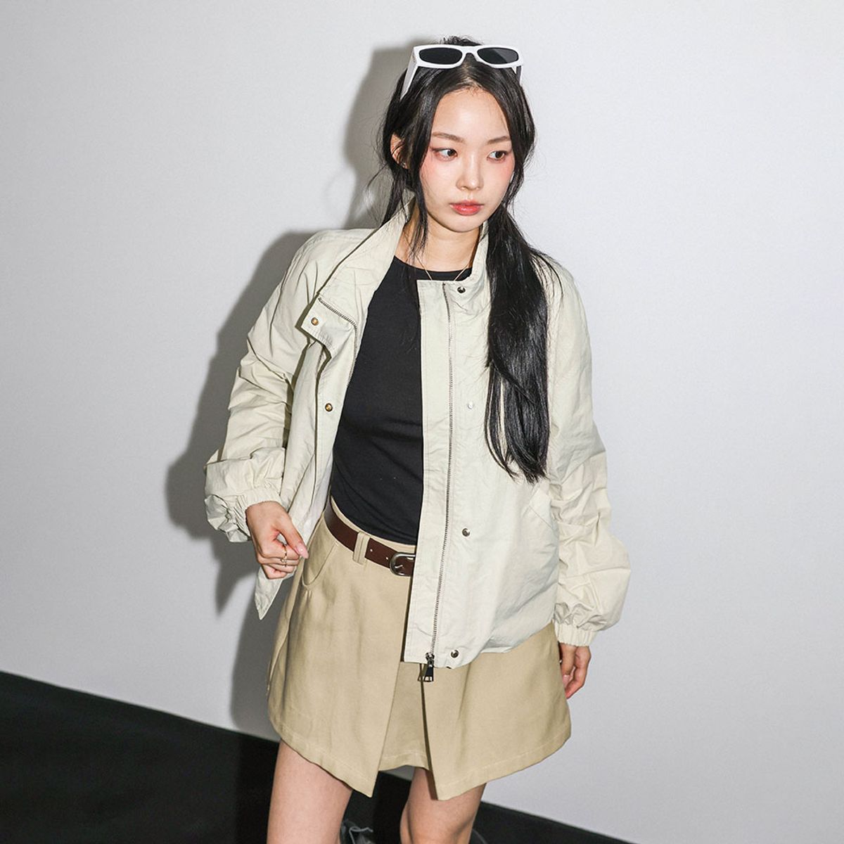 던드롭(DUNDROP) DD_Stand collar blouson jacket