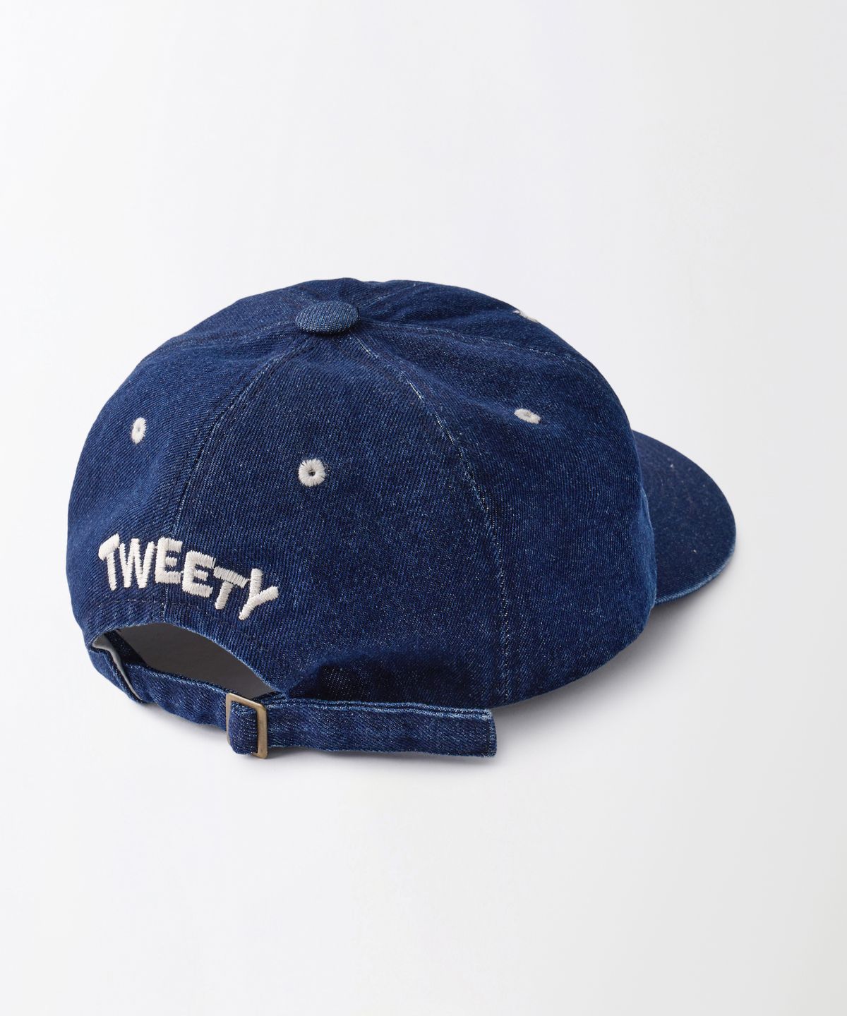 아웃스탠딩(OUTSTANDING) [LOONEY TUNES] DENIM BALL CAP(TWEETY SYLVESTER)_INDIGO