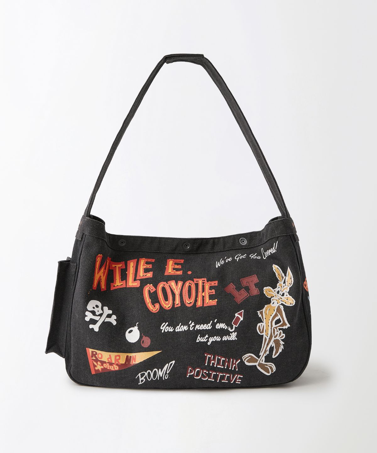 아웃스탠딩(OUTSTANDING) [LOONEY TUNES] NEWSPAPER BAG_BLACK