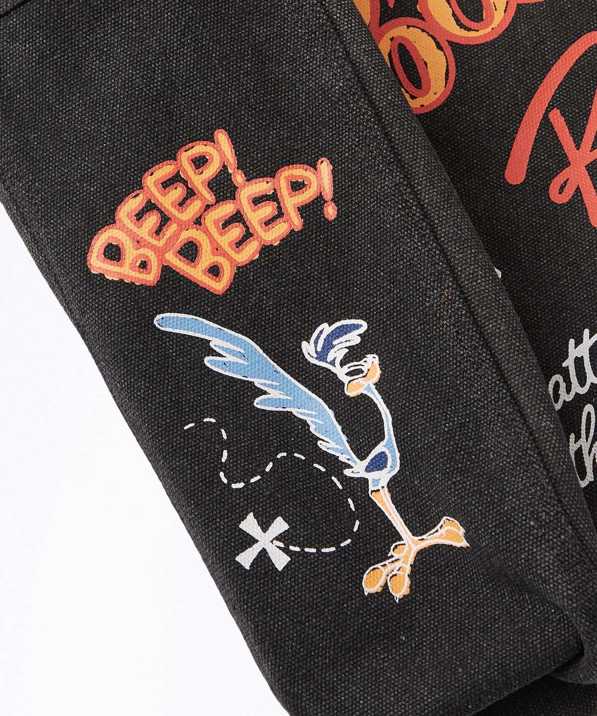 아웃스탠딩(OUTSTANDING) [LOONEY TUNES] NEWSPAPER BAG_BLACK