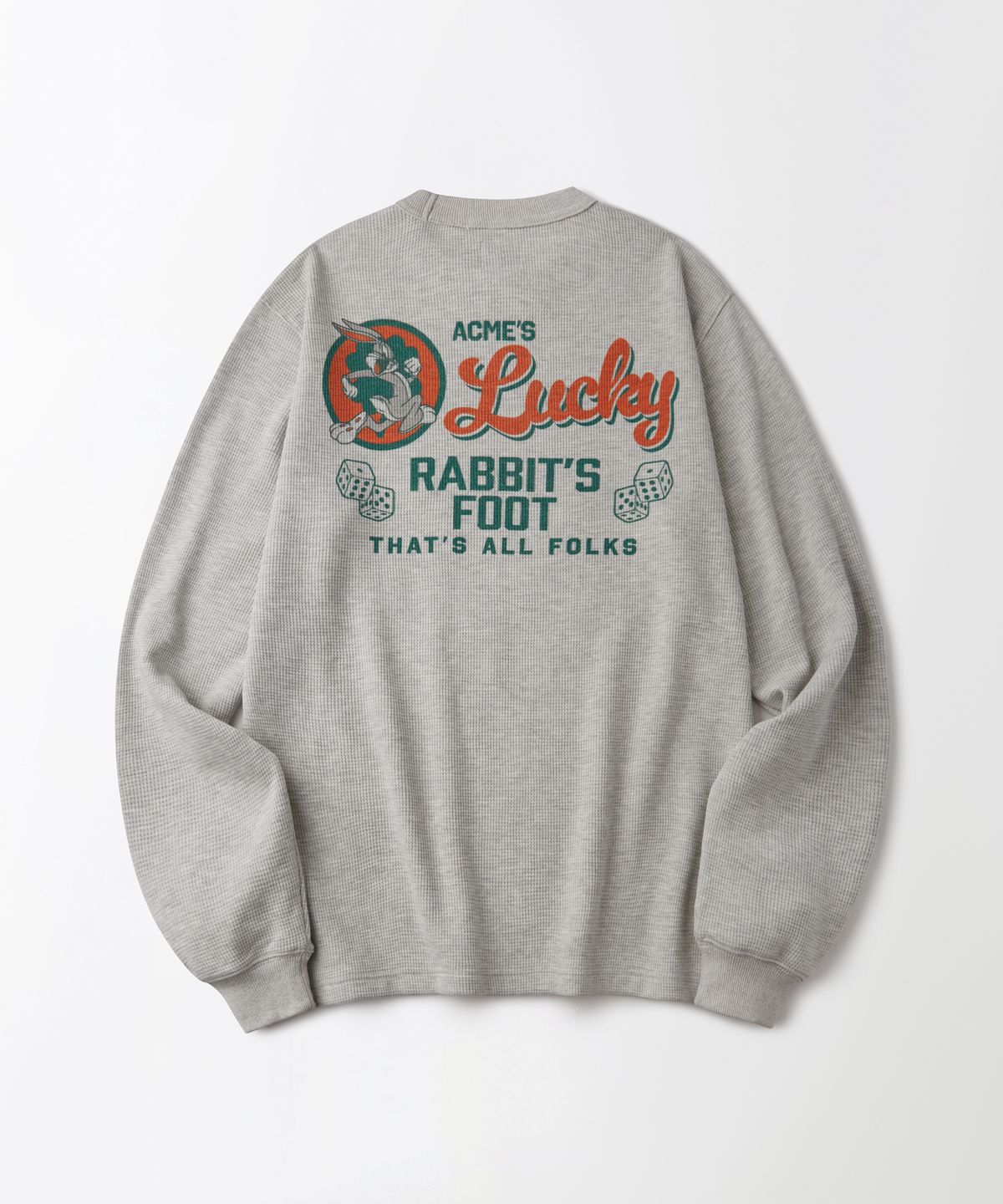 아웃스탠딩(OUTSTANDING) [LOONEY TUNES] LONG SLEEVE(LUCKY RABBITS FOOT)_1%MELANGE GRAY