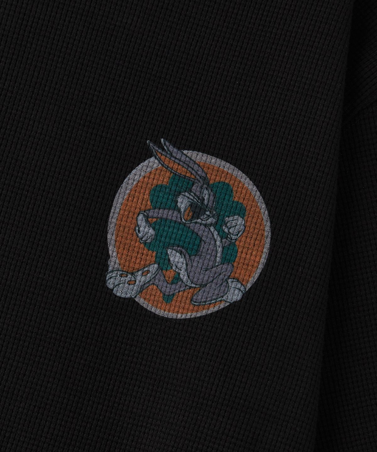 아웃스탠딩(OUTSTANDING) [LOONEY TUNES] LONG SLEEVE(LUCKY RABBITS FOOT)_BLACK