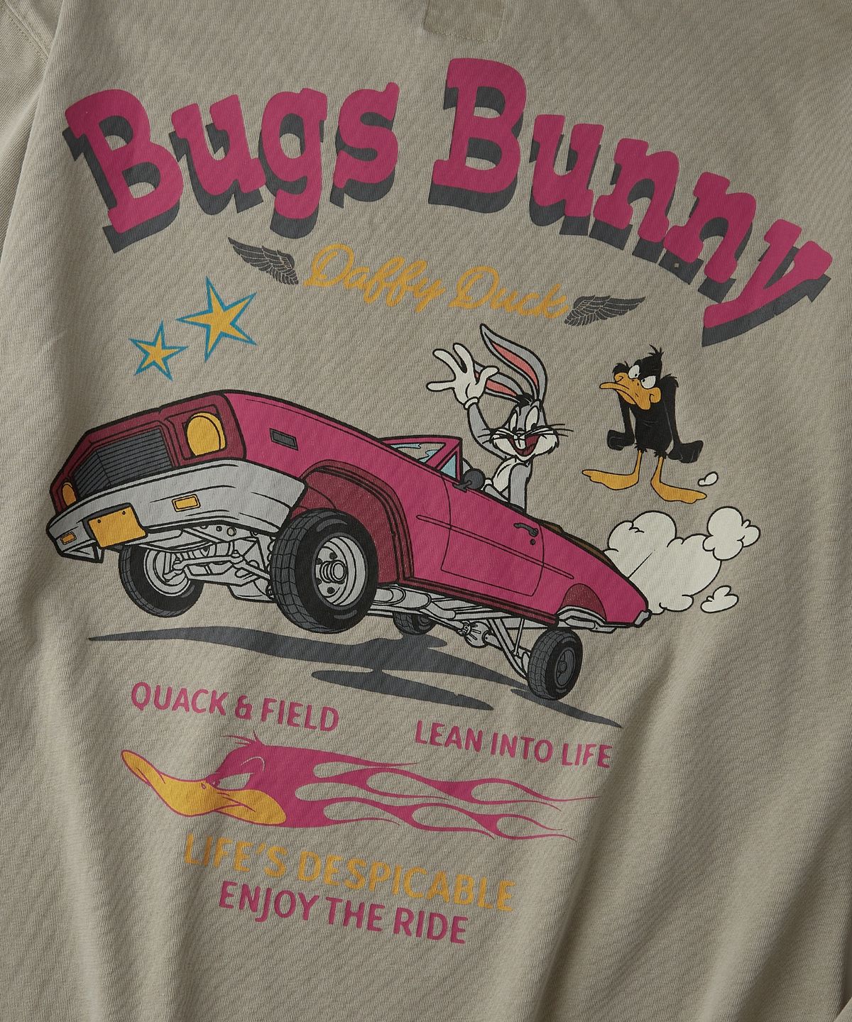 아웃스탠딩(OUTSTANDING) [LOONEY TUNES] LONG SLEEVE(BUGS BUNNY)_VINTAGE BEIGE