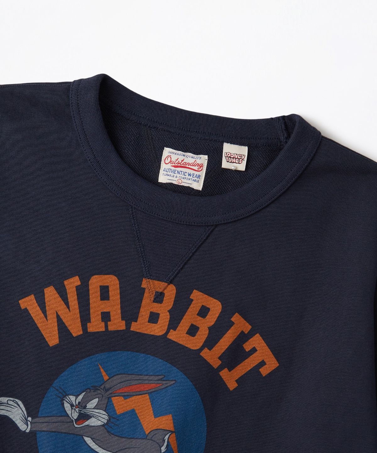 아웃스탠딩(OUTSTANDING) [LOONEY TUNES] SWEAT(WABBIT SEASON)_NAVY