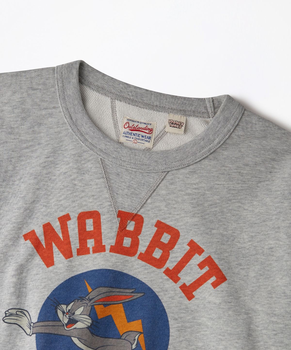 아웃스탠딩(OUTSTANDING) [LOONEY TUNES] SWEAT(WABBIT SEASON)_3%MELANGE GRAY