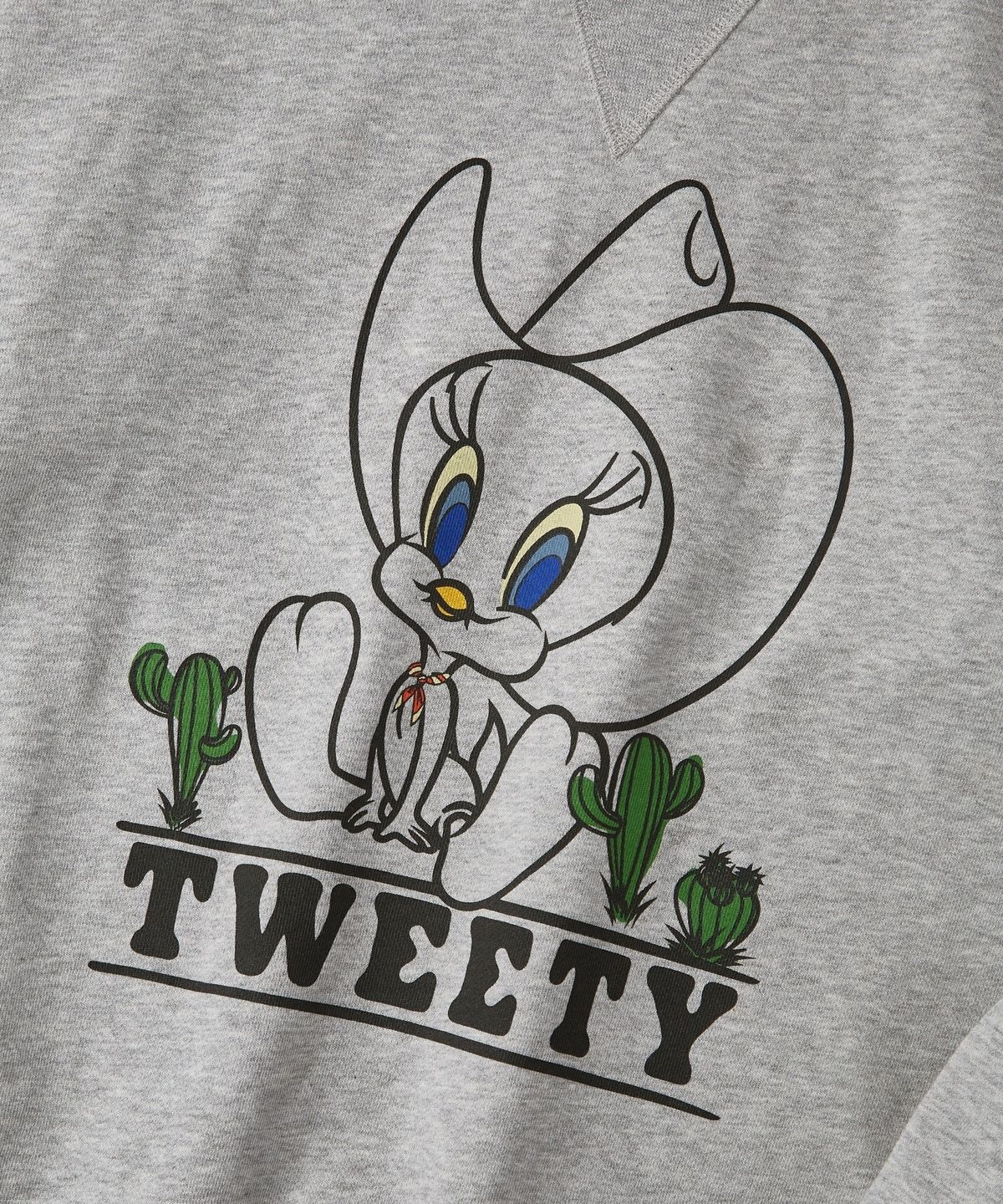 아웃스탠딩(OUTSTANDING) [LOONEY TUNES] SWEAT(TWEETY)_3%MELANGE GRAY