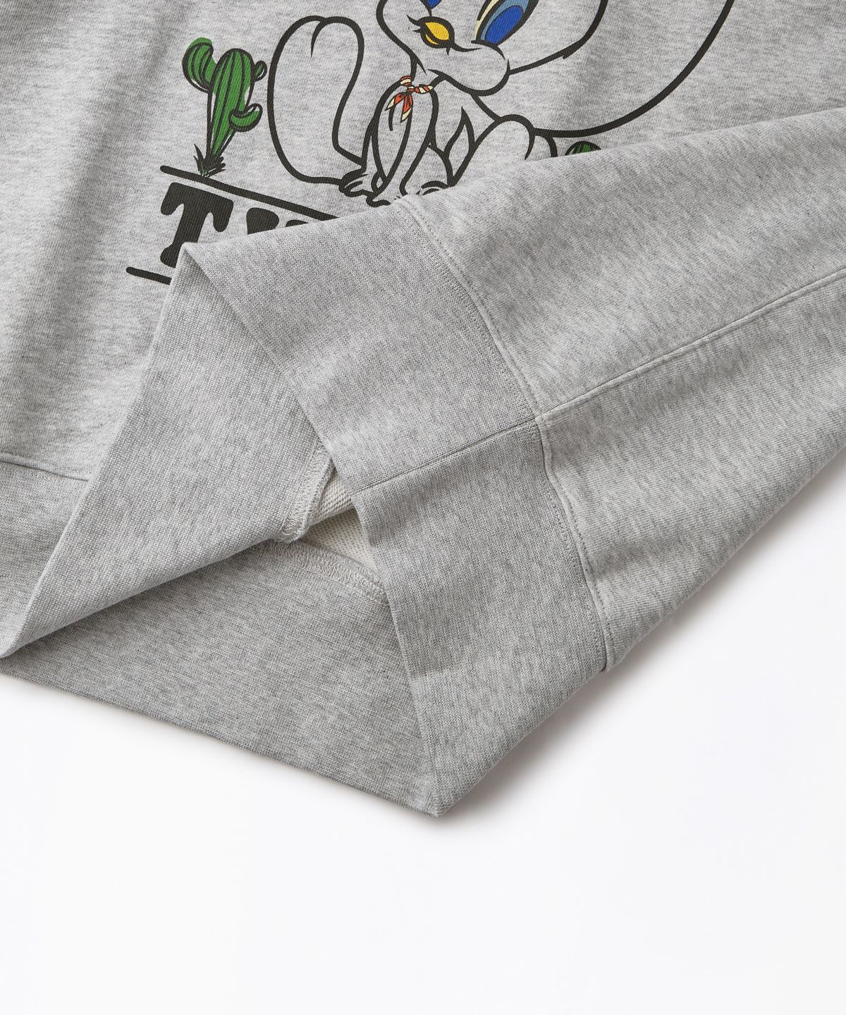 아웃스탠딩(OUTSTANDING) [LOONEY TUNES] SWEAT(TWEETY)_3%MELANGE GRAY