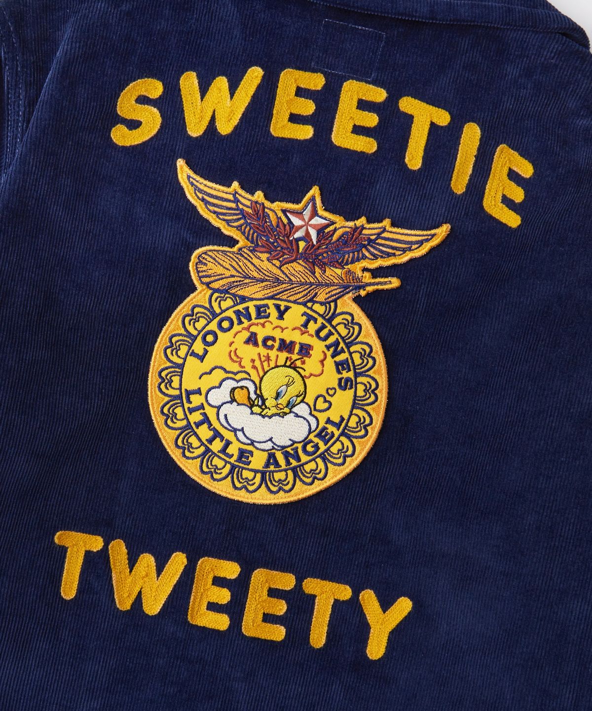 아웃스탠딩(OUTSTANDING) [LOONEY TUNES] FFA WORK JACKET_NAVY