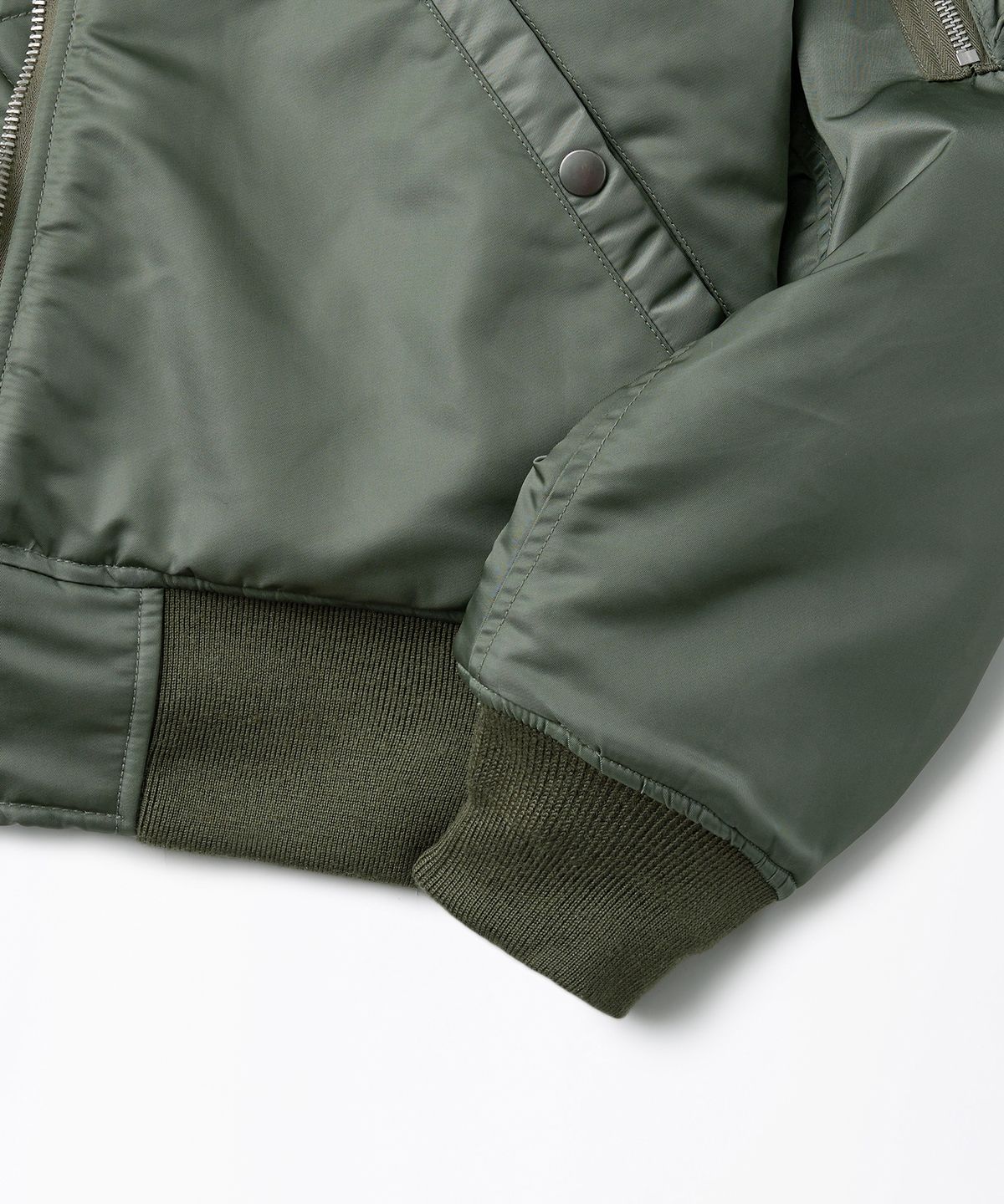 아웃스탠딩(OUTSTANDING) [LOONEY TUNES] MA-1 FLIGHT JACKET_SAGE GREEN