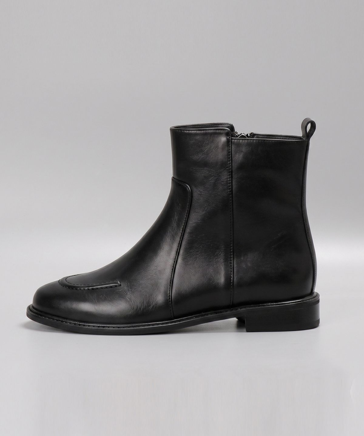루시크루(LUCY CREW) U스티치 라운드토 앵클부츠 LC741_2cm