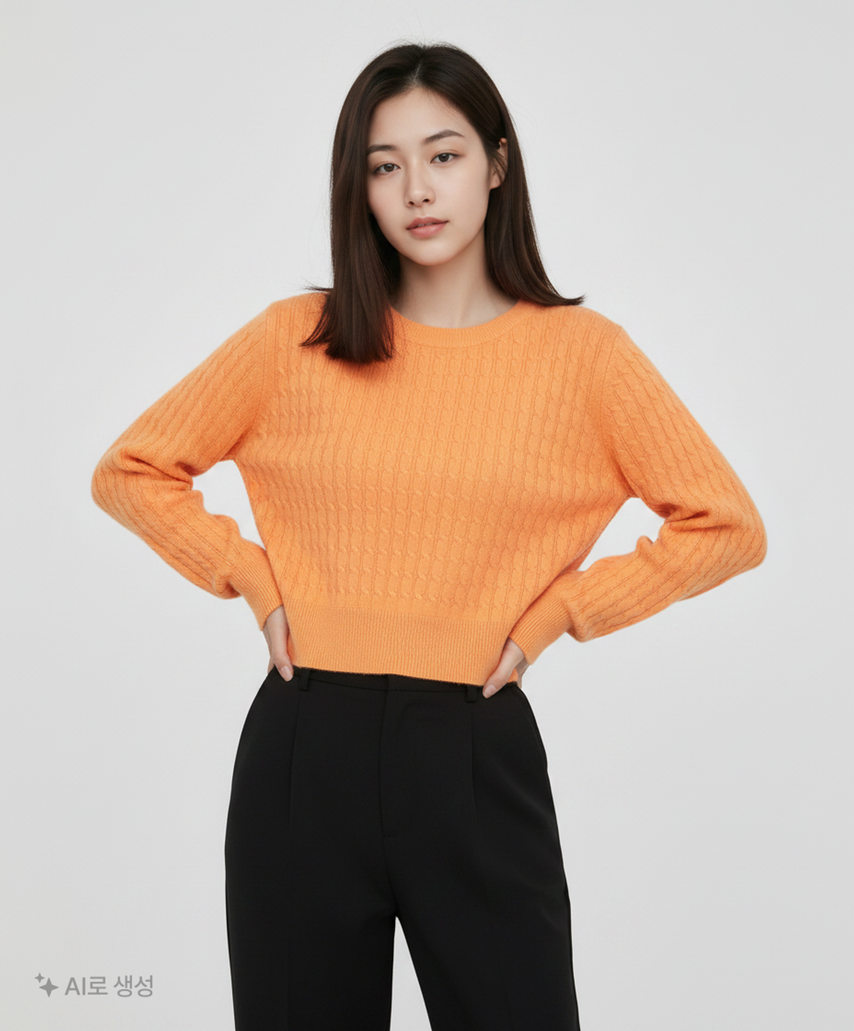 미쏘(MIXXO) 유넥 케이블 풀오버 MIWKAD324T M