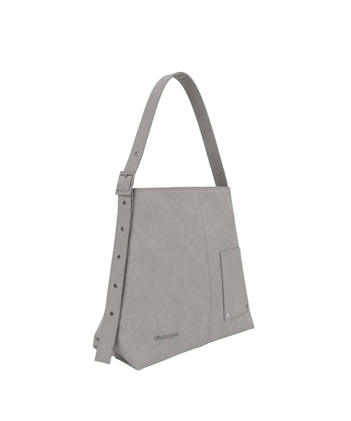 필인더블랭크(FILLINTHEBLANK) Suede Basket Bag(Dusty grey)