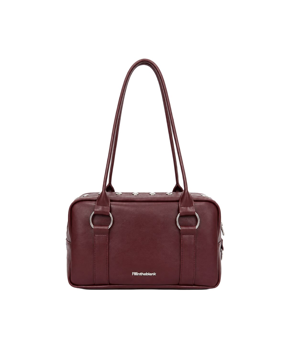 필인더블랭크(FILLINTHEBLANK) Stud Radio Bag(Burgundy)