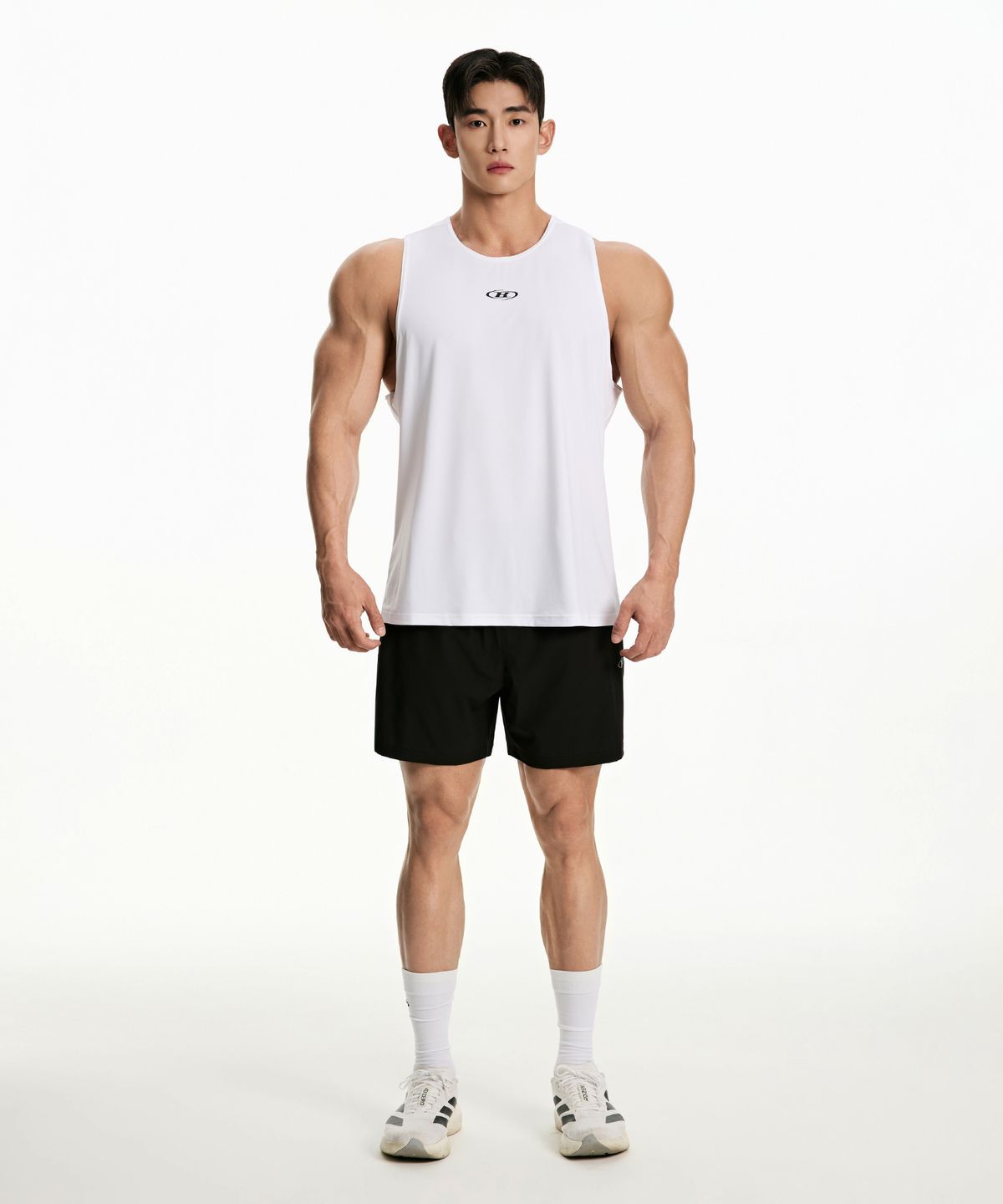 본투윈(BORN TO WIN) SYMBOL B TANK SLEEVELESS [WHITE]