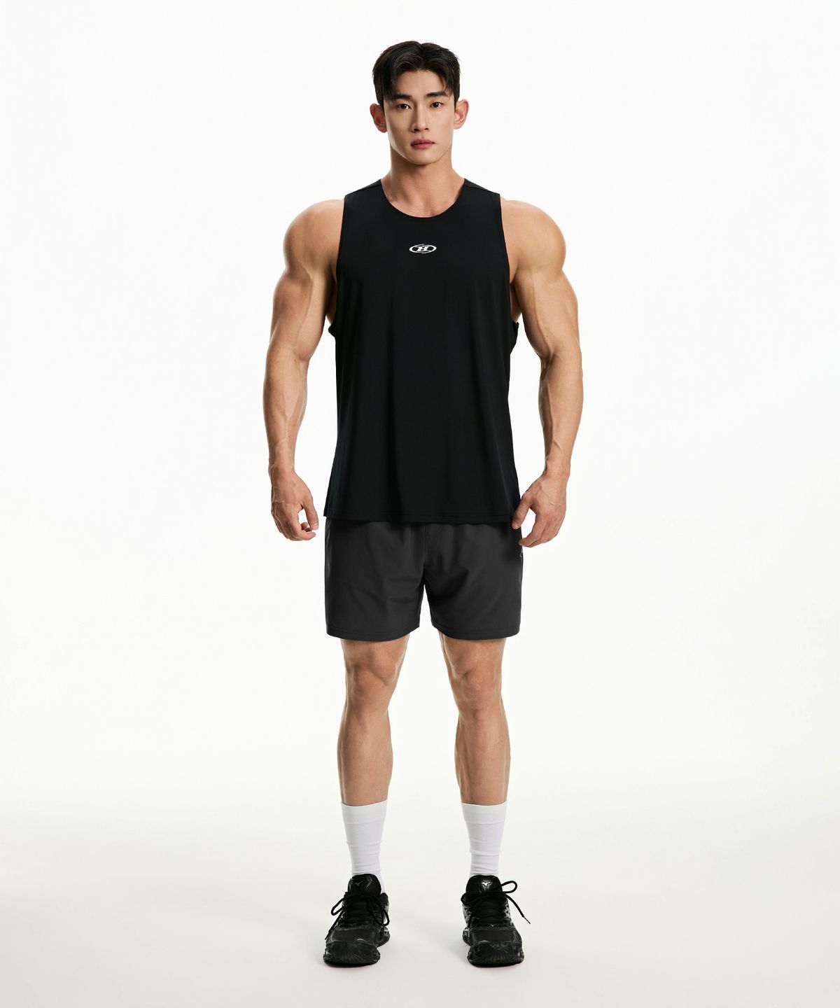 본투윈(BORN TO WIN) SYMBOL B TANK SLEEVELESS [BLACK]