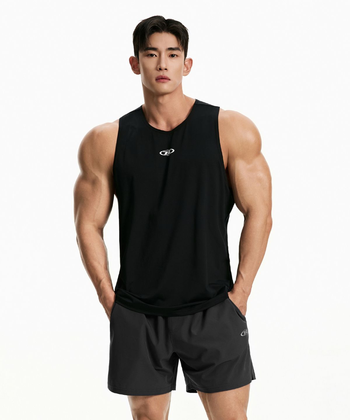 본투윈(BORN TO WIN) SYMBOL B TANK SLEEVELESS [BLACK]