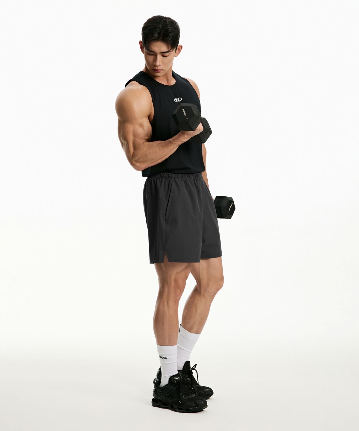 본투윈(BORN TO WIN) SYMBOL B TANK SLEEVELESS [BLACK]