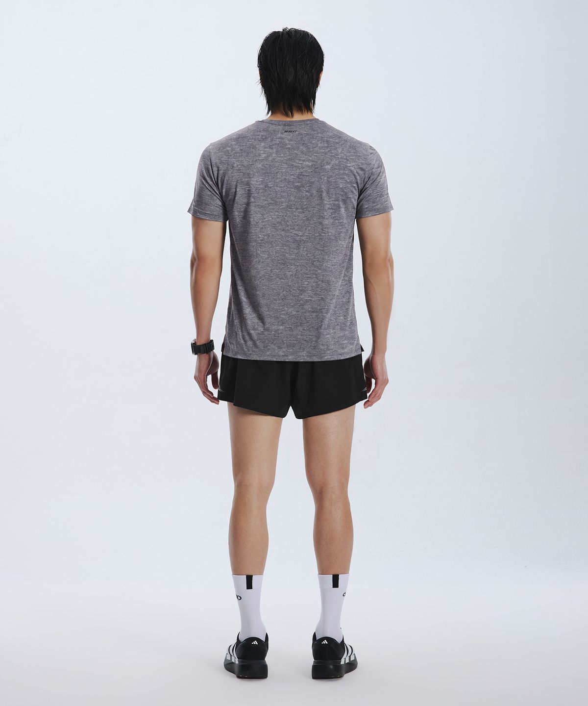 본투윈(BORN TO WIN) SYMBOL B QUICK DRY T-SHIRTS [MELANGE GREY]